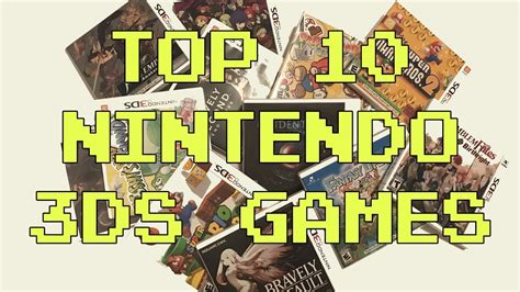 Top 10 Best Nintendo 3ds Games Youtube