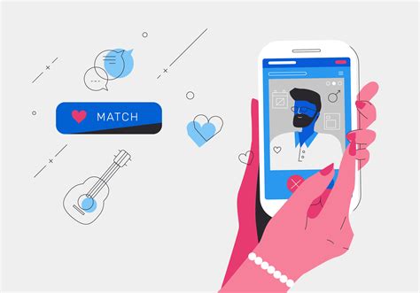 Unlike smaller dating apps, pof has the most users and thus, the highest chance for you to find your. Online Dating Apps Getting Match With a Man Vector ...