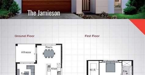 The Jamieson Double Storey House Design 250 Sqm 109m X 166m