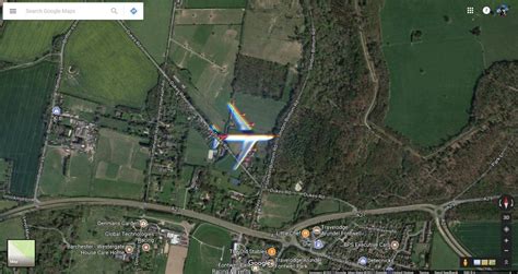 We've also made it easier to explore, wherever you are. Google Maps satellite imagery managed to snap an airliner flying south of London - 9to5Google