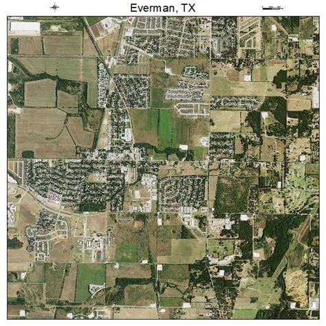 Aerial Photography Map Of Everman Tx Texas