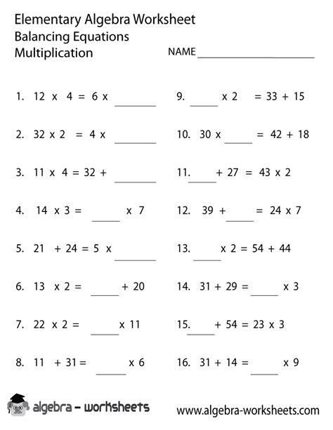 9th Grade Algebra 1 Worksheets And Answer Key Kidsworksheetfun 18