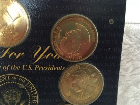 Readers Digest Coin History Of The Us Presidents Brass Etsy