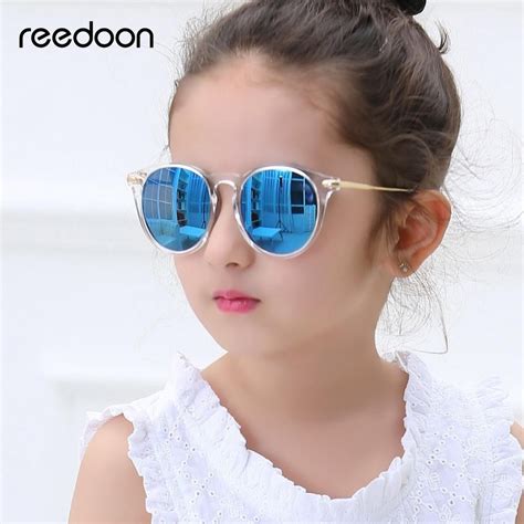 Reedoon Kids Sunglasses Fashion Polarized Mirror Uv400 Hd Lens Metal