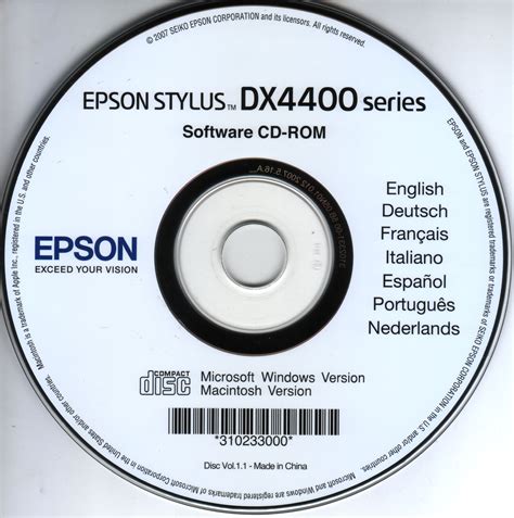Epson dx4400 druckertreiber download : Epson Stylus DX4400 series driver CD 1 : Seiko Epson Corporation : Free Download, Borrow, and ...