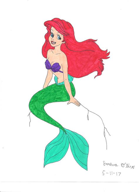 Ariel The Little Mermaid Drawing Free Download On Clipartmag