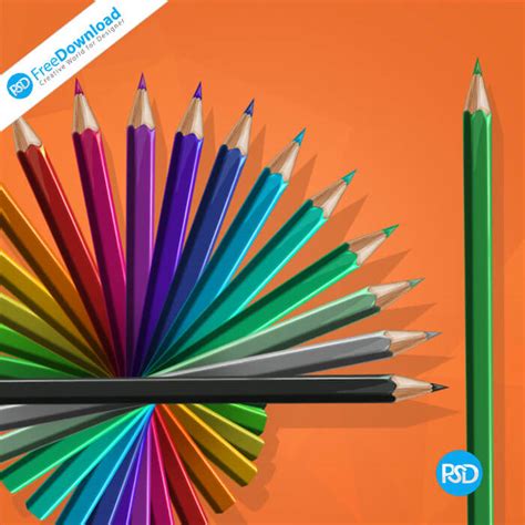 Free Psd Pencils Graphic Design Psd Free Download