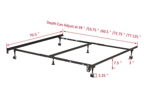 Anit Adjustable Metal Bed Frame California King King Queen Full F