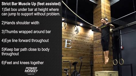 Strict Bar Muscle Up Feet Assisted Youtube