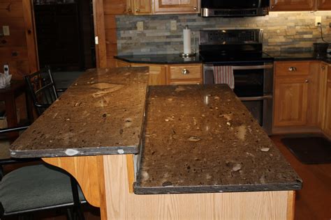 Cygnuscoffee Brown Granite Rustic Kitchen Kansas City By Midwest Marble And Granite