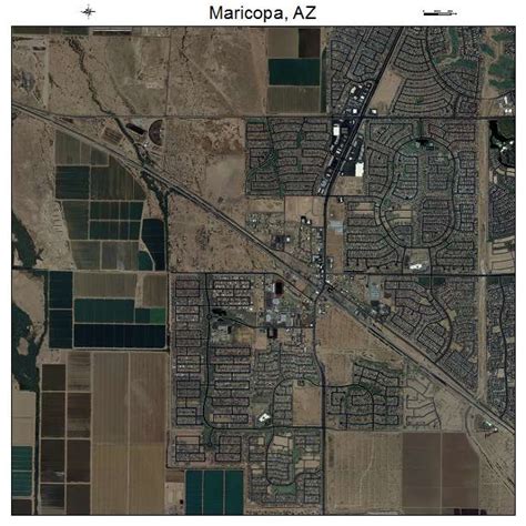 Aerial Photography Map Of Maricopa Az Arizona