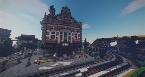 Steampunk Train Station Minecraft Map