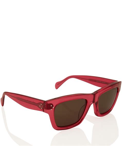 lyst céline pink wayfarer sunglasses in pink