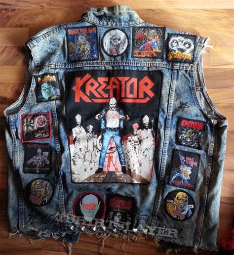 Kreator My Battle Vest From Ca 1988 Battle Jacket Best Leather