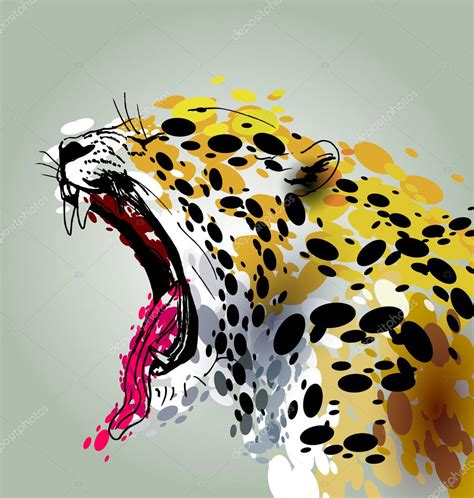 Head of roaring Jaguar Stock Vector Image by ©onot #91618038