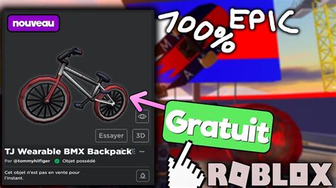 EVENT Comment Avoir TJ Wearable BMX Backpack Dans TOMMY PLAY Roblox