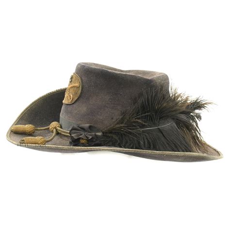 Original Us Civil War Union Officer Burnside Pattern Slouch Hat 2n