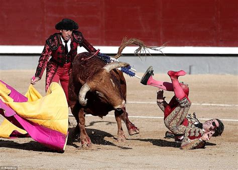 Matadors Scars Revealed As Bull Knocks His Glass Eye Out Daily Mail