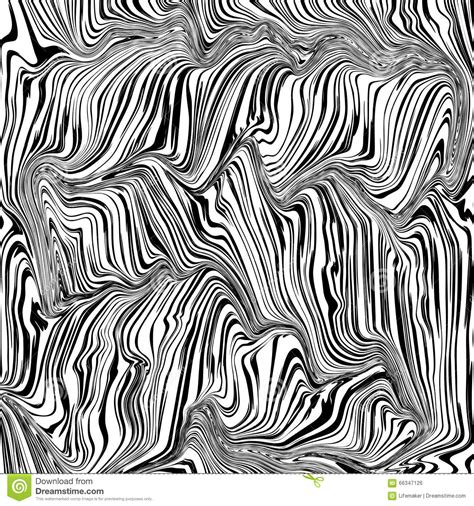 Abstract Black And White Texture Curved Lines Vector