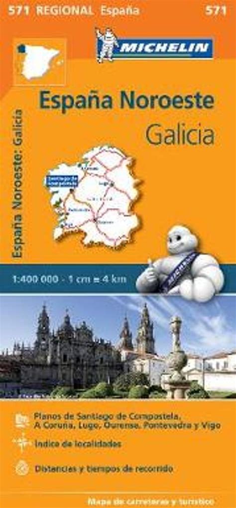 Galicia Michelin Regional Map 571 9782067184107 Boeken