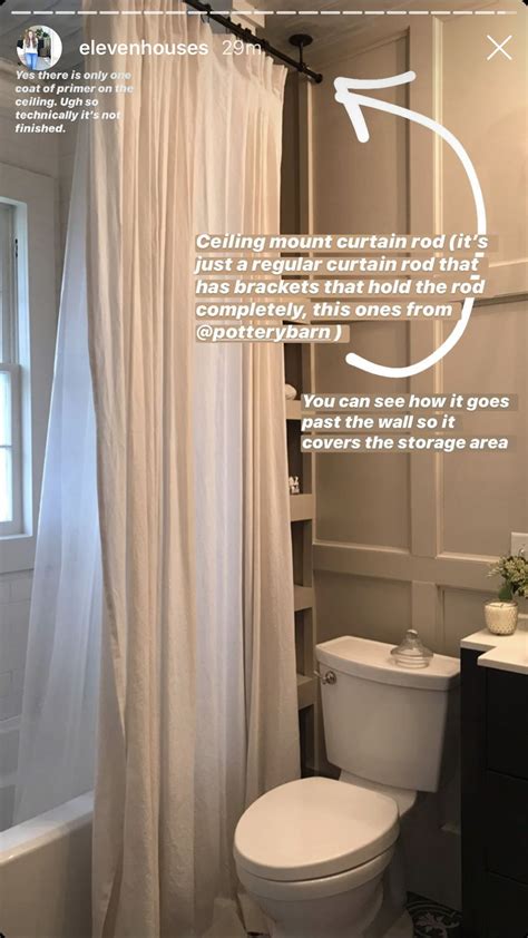 While the wall above the window opening is the traditional location for a traverse curtain rod, there is no. Pin by Jessica Rogers on Home Decor: Bathrooms in 2020 ...