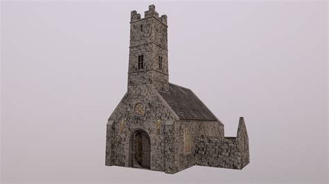 Old Church 3d Model Cgtrader