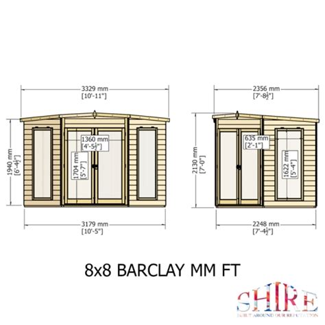 Barclay 8 X 8 Summerhouse