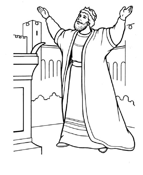 The overall theme is god chooses and grows david.. King David Coloring Pages for Any Ages | Solomon bible ...