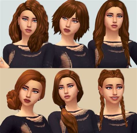 The Sims 4 Hair Sims Hair Tumblr Sims 4 Sims 4