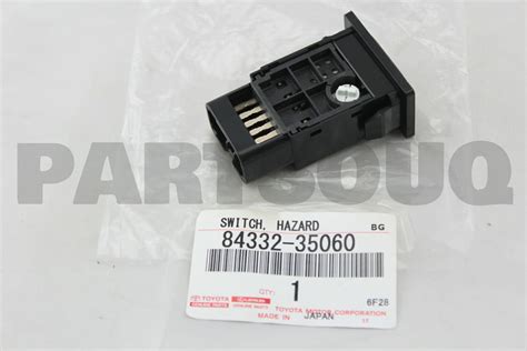 Genuine Toyota Switch Assy Hazard Warning Signal