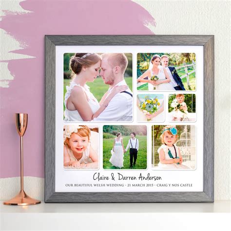 Personalised Wedding Photo Collage By Cherry Pete