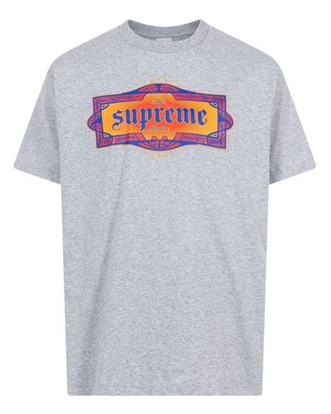 Supreme Cotton Top Shotta T Shirt In Grey Gray Lyst