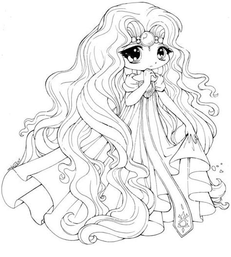 Cute Chibi Princess Coloring Pages Chibi Coloring Pages