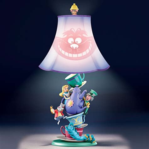 Bradford Exchange Disney Alice In Wonderland Tea Party Lamp New