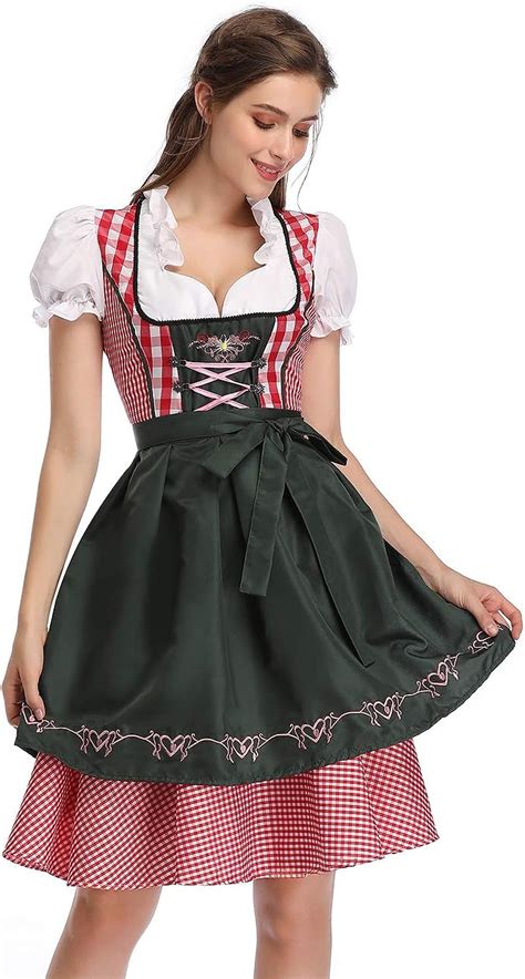 Buy Glorystar Womens German Dirndl Dress Costumes For Bavarian