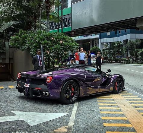 Purple Laferrari Photo By Choknorriscars Blacklist Ferrari