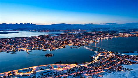 Hd Wallpaper Tromso Norway Panorama Mountains House Wallpaper Flare