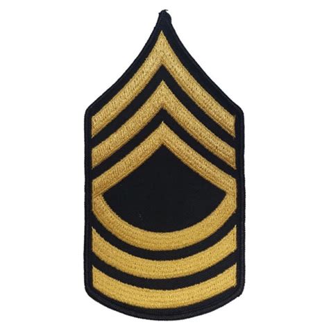 Us Army Master Sergeant Gold On Blue Male Asu Chevrons Pair Ebay