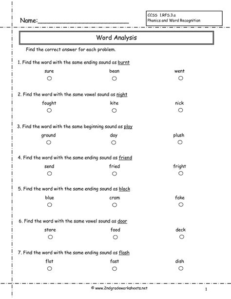 Free Printable Phonics Worksheets For Second Grade Lexias Blog