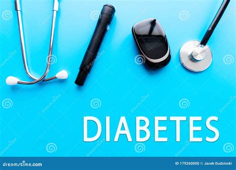 Diabetes Text Medicine Diabetes Glycemia Health Care And People