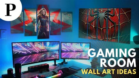 5 Wall Art Ideas For A Gaming Room Panel Wall Art Youtube