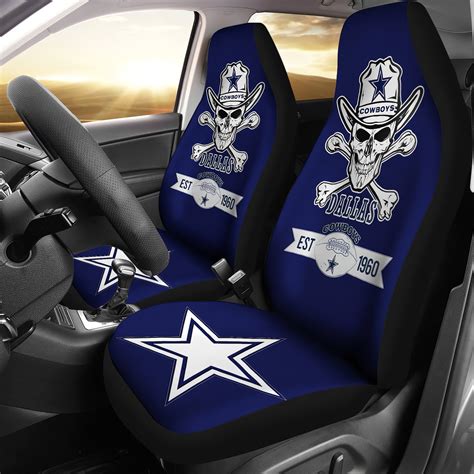 Dallas Cowboys Car Seat Cover 3d Dallas Cowboys Custom Car Etsy