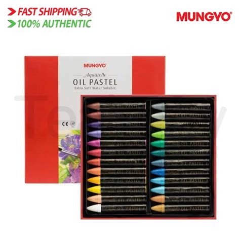 Mungyo Extra Soft Water Soluble Oil Pastel Set Of 24 Pearl Set Lazada