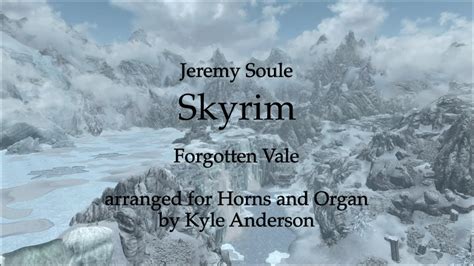 Skyrim Forgotten Vale French Horn And Organ Cover Youtube