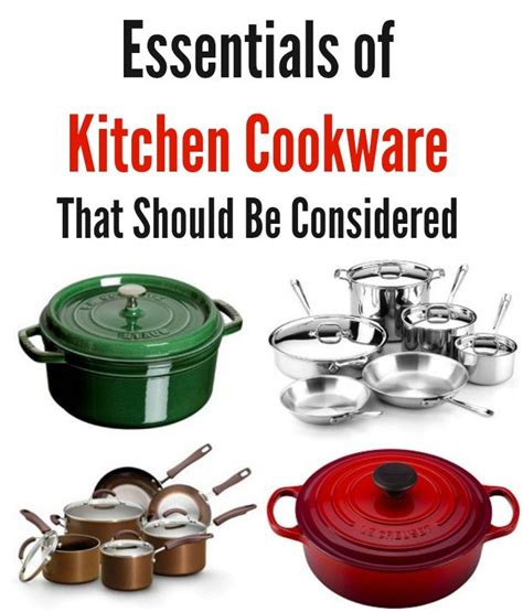 kitchen cookware essentials should considered