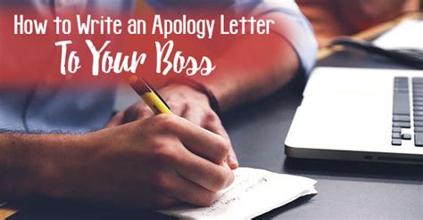 How to Write an Apology Letter to your Boss? - WiseStep
