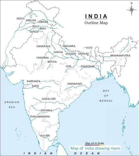 This is how the world looks like. River Map Of India Pdf India Map A4 Size Hd India River ...