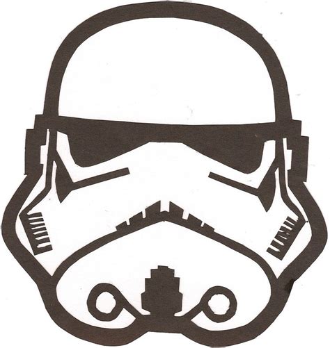 Stormtrooper Helmet Stencil Outline Pictures Star Wars Embroidery