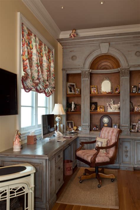Colonial Revival French Country Home Office Miami By Harrell