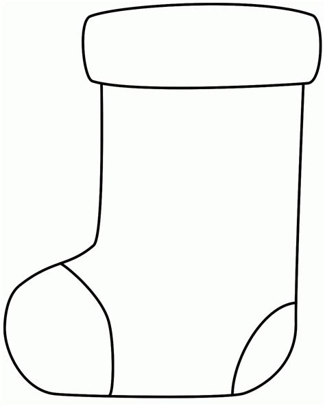 Printable Coloring Pages Christmas Stocking At Coloring Page